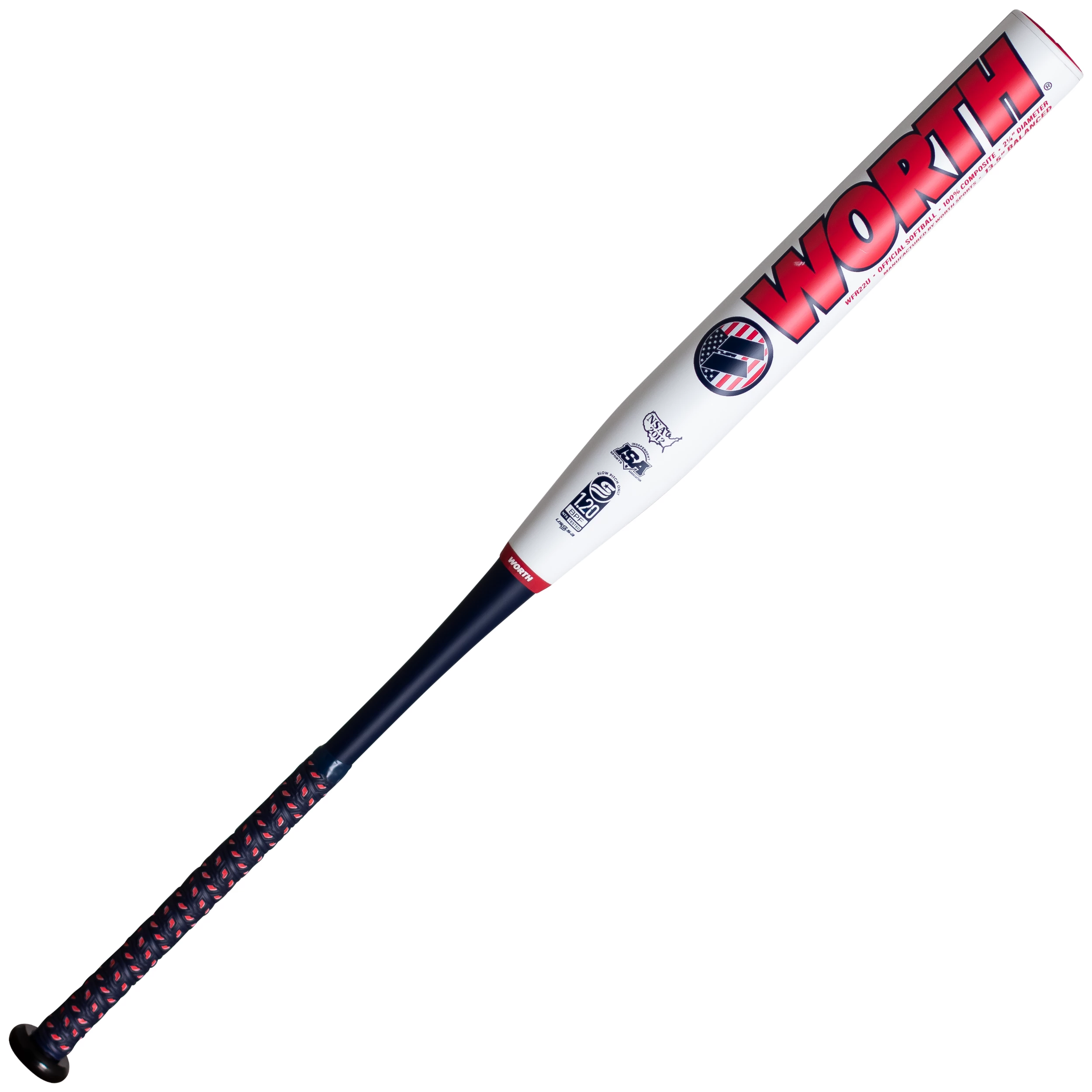 Kelly's Ultimate Sports 2023 Worth Freedom Balanced 13.5" 2PC USSSA Slowpitch Softball Bat WFR22U 2 Kelly's Ultimate Sports 2023 Worth Freedom Balanced 13.5" 2PC USSSA Slowpitch Softball Bat WFR22U - Image 2
