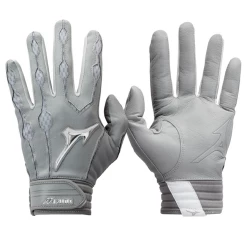 Mizuno Covert Batting Glove Grey Youth